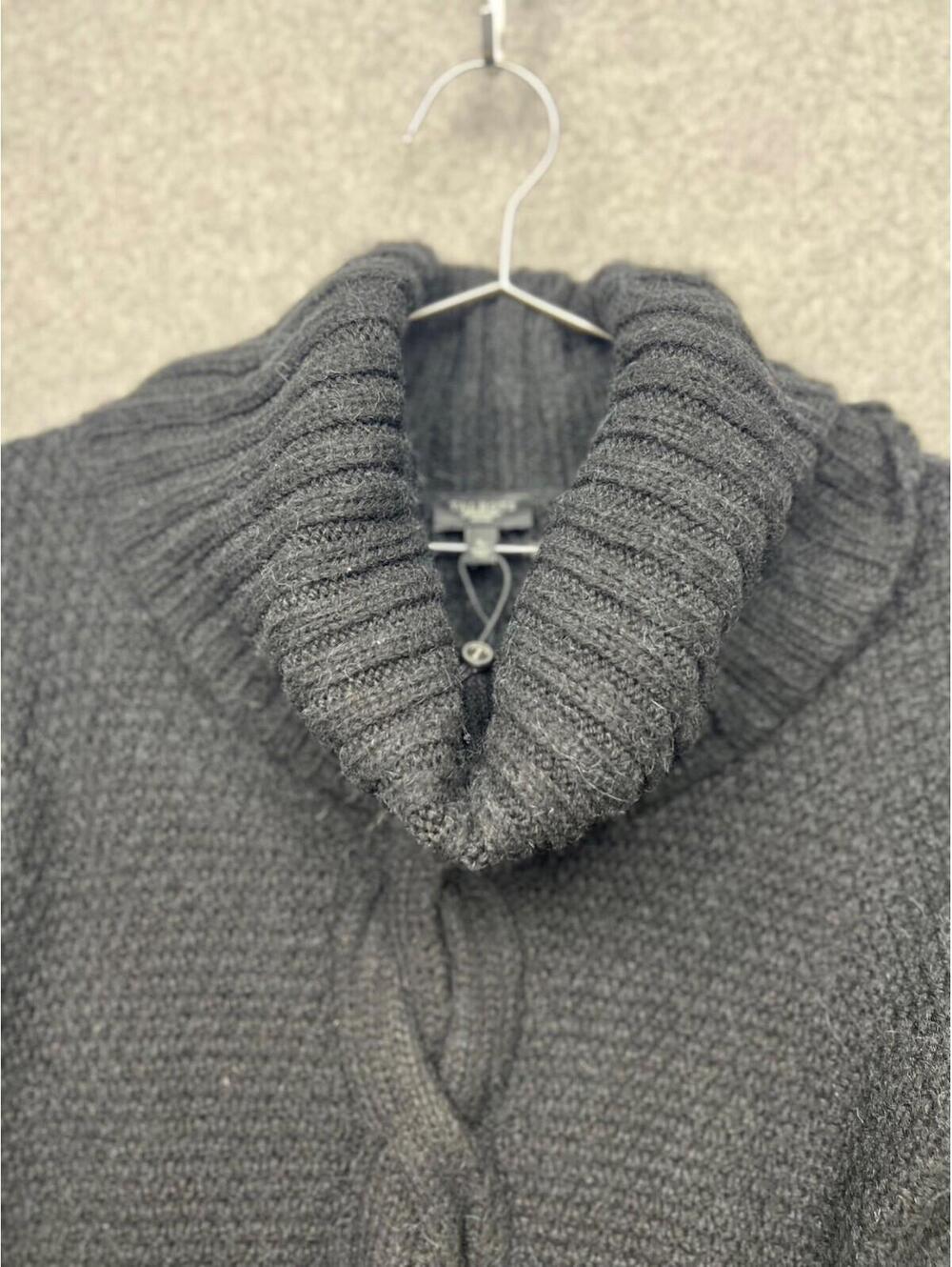 Talbots Chunky Thick Knit Sweater Ribbed Cable Turtleneck Wool Alpaca Petites S - Picture 4 of 11
